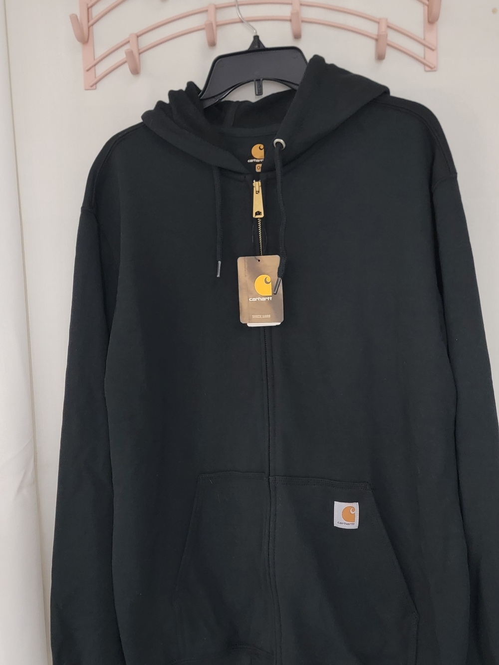 Carhartt Men’s Black Zip Hoodie Jacket